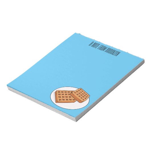 Bloc-note Illustration de gaufre (Tourné)