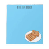 Bloc-note Illustration de gaufre (Devant)