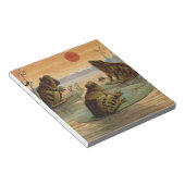 Bloc-note Illustration de grenouilles Lily Pads Moon (Incliné)