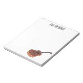 Bloc-note Illustration de guitare acoustique (Tourné)