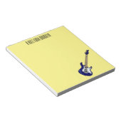 Bloc-note Illustration de guitare électrique (Incliné)