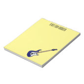 Bloc-note Illustration de guitare électrique (Tourné)