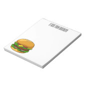 Bloc-note Illustration de Hamburger (Tourné)