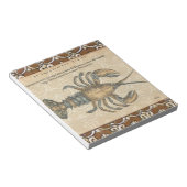 Bloc-note Illustration de homard, fruits de mer du Maine (Incliné)