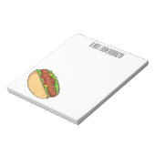 Bloc-note Illustration de Hot dog (Tourné)