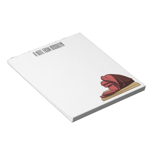 Bloc-note Illustration de jambon (Incliné)