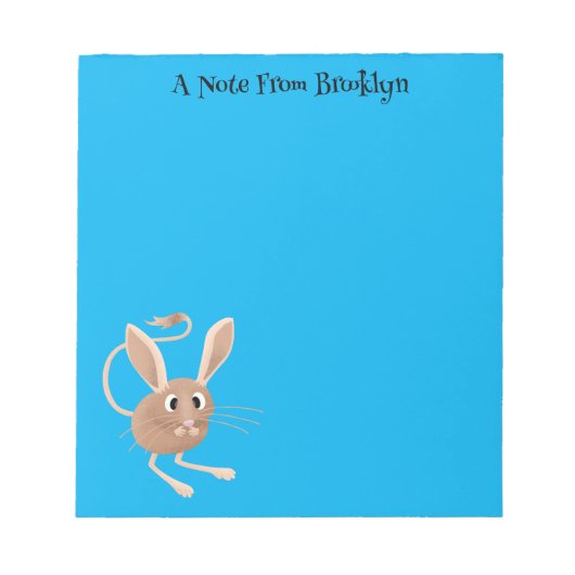 Bloc-note Illustration de jerboa aux longues oreilles (Devant)