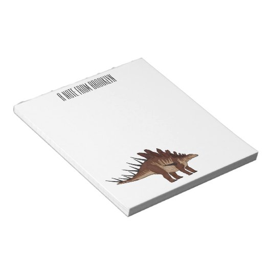 Bloc-note Illustration de Kentrosaurus (Incliné)