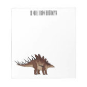 Bloc-note Illustration de Kentrosaurus (Devant)