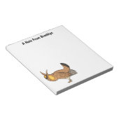 Bloc-note Illustration de la bande dessinée de poulet de pra (Incliné)