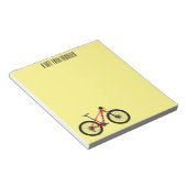Bloc-note Illustration de la bande dessinée de vélo (Incliné)