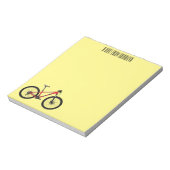 Bloc-note Illustration de la bande dessinée de vélo (Tourné)