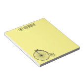 Bloc-note Illustration de la bande dessinée de vélo à grande (Incliné)