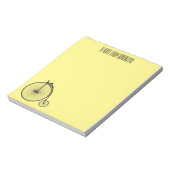 Bloc-note Illustration de la bande dessinée de vélo à grande (Tourné)