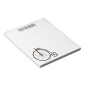 Bloc-note Illustration de la bande dessinée de vélo à grande (Incliné)