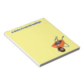 Bloc-note Illustration de la brouette en brouette orange trè (Incliné)