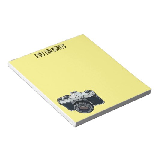 Bloc-note Illustration de la caméra (Incliné)