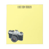 Bloc-note Illustration de la caméra (Devant)