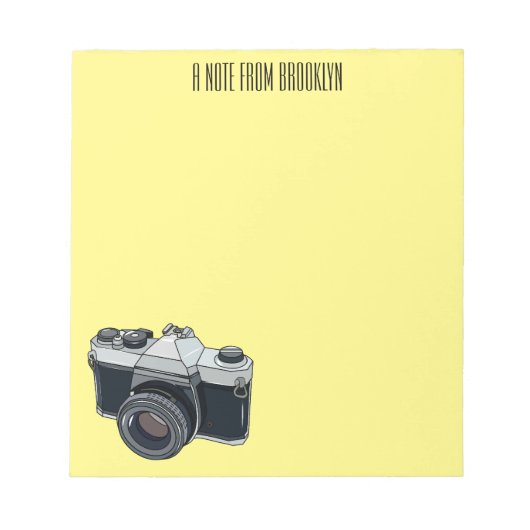 Bloc-note Illustration de la caméra (Devant)