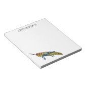 Bloc-note Illustration de la caricature de la sauterelle en (Incliné)