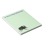 Bloc-note Illustration de la caricature du dendroctone du rh (Incliné)