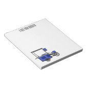 Bloc-note Illustration de la charrette alimentaire (Incliné)