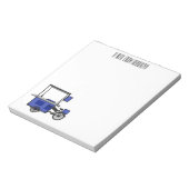 Bloc-note Illustration de la charrette alimentaire (Tourné)