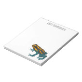 Bloc-note Illustration de la grenouille à fléchettes de pois (Tourné)