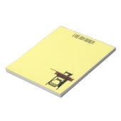 Bloc-note Illustration de la machine à coudre (Tourné)