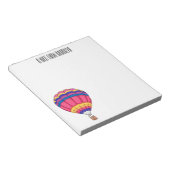 Bloc-note Illustration de la montgolfière (Incliné)