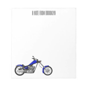 Bloc-note Illustration de la moto à hélico