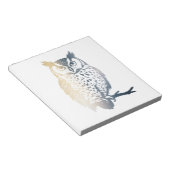 Bloc-note Illustration de la nature des chouettes style silh (Incliné)