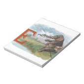 Bloc-note Illustration de la pêche des éléphants (Tourné)