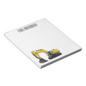 Bloc-note Illustration de la pelle Crawler (Incliné)