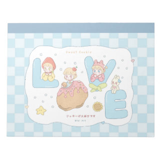 Bloc-note Illustration de l'alphabet pastel Kawaii LOVE 💕🍓
