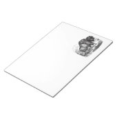 Bloc-note Illustration de l'animal de bison vintage Buffalo  (Incliné)