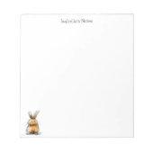 Bloc-note Illustration de lapin brun mignon esquisse (Devant)