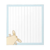 Bloc-note Illustration de lapin de dessin (Devant)