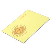 Bloc-note Illustration de l'art face soleil Thunder_Cove (Incliné)