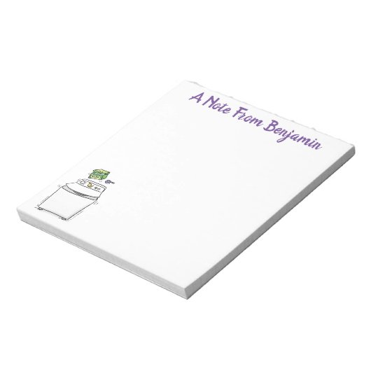 Bloc-note Illustration de lave-linge mignonne (Tourné)