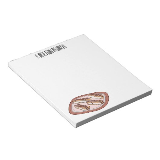 Bloc-note Illustration de l'éclair de chocolat (Incliné)