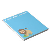 Bloc-note Illustration de l'effervescence de lions heureux (Incliné)