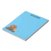 Bloc-note Illustration de lézard à col frisé (Tourné)