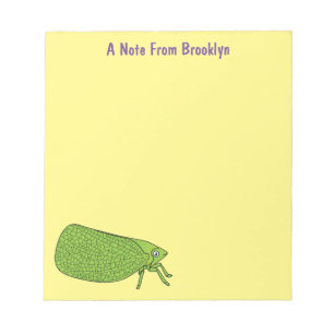 Bloc-note Illustration de l'insecte de la trémie verte mûre
