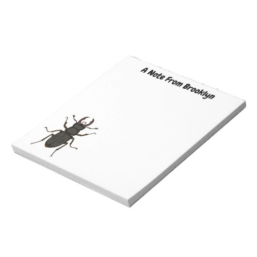 Bloc-note Illustration de l'insecte du dendroctone du pin (Tourné)