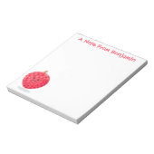 Bloc-note Illustration de litchee rose mignon (Tourné)