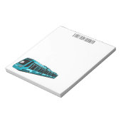 Bloc-note Illustration de locomotive électrique (Tourné)