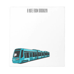 Bloc-note Illustration de locomotive électrique