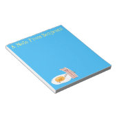 Bloc-note Illustration de l'oeuf de Cute kawaii et du bacon (Incliné)