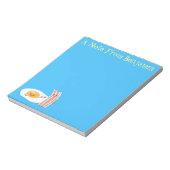 Bloc-note Illustration de l'oeuf de Cute kawaii et du bacon (Tourné)